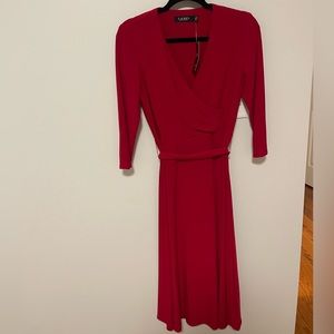 Ralph Lauren dress - size 2 - red - midi